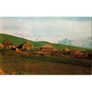 Vintage Ecuador Altar Mountain‎ Postcard Hand-Colored Photo 1972